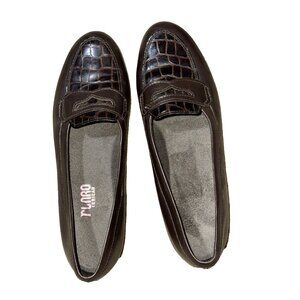 Munro Chocolate Brown Walking Wedge Loafer Shoe Size 8.5 Narrow